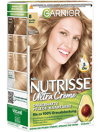 Garnier Nutrisse Ultra Creme 8 Vanilla Blond Produktabbildung